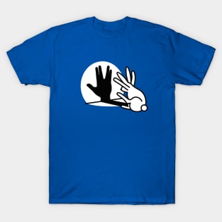 Rabbit shadow hand Vulcan Salute Trekkie Sci Fi T-Shirt